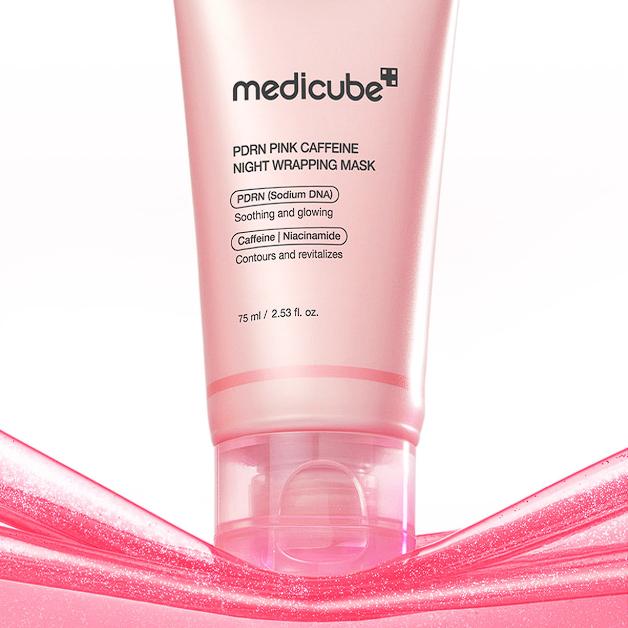 MEDICUBE PDRN PINK CAFFEINE NIGHT WRAPPING MASK 75ML